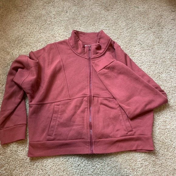 Universal Thread Women’s Large Longsleeve Red Zip Up Sweater - Picture 1 of 6